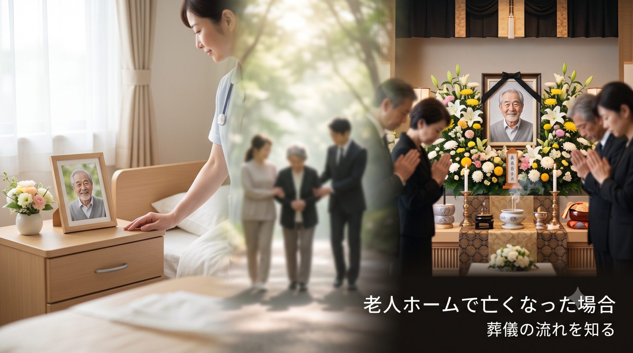 老人ホームで亡くなった場合の葬儀の流れ