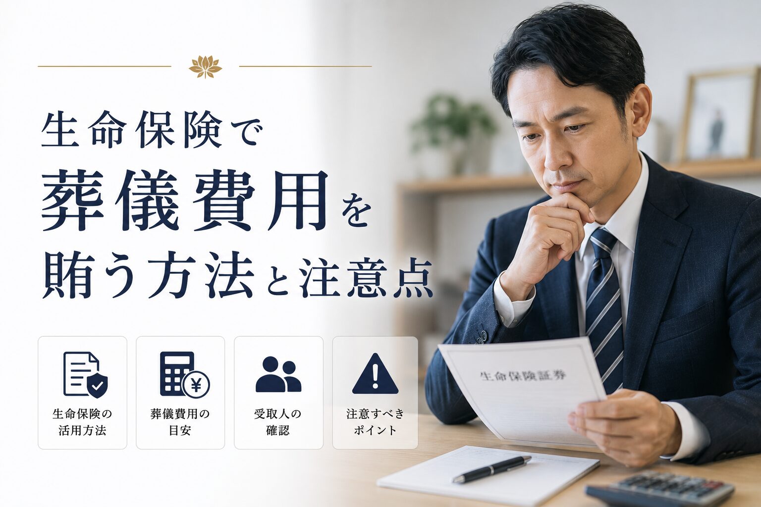 生命保険で葬儀費用を賄う方法と注意点