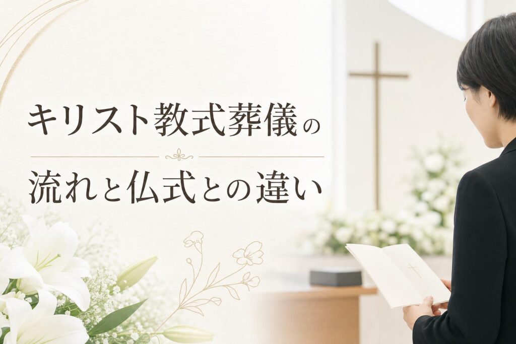 キリスト教式葬儀の流れと仏式との違い