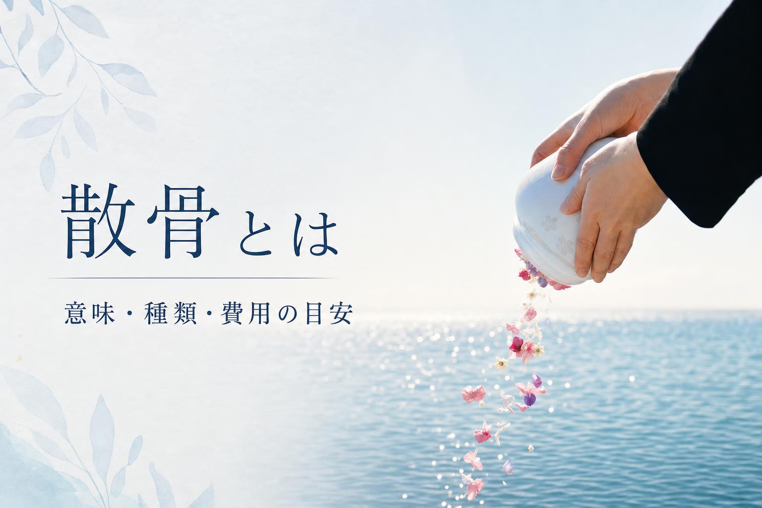 散骨(さんこつ)とは