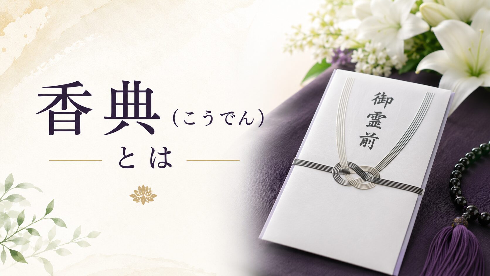香典(こうでん)とは