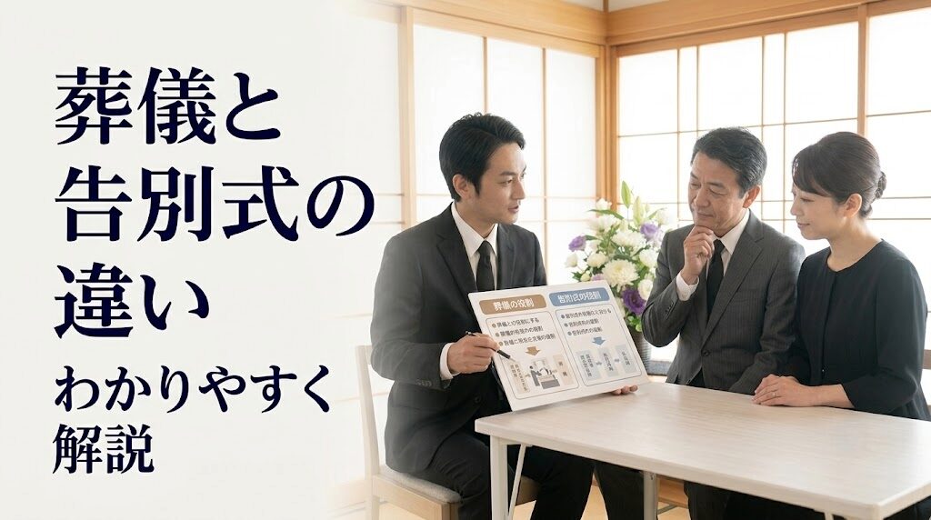 告別式と葬儀の違いをわかりやすく解説