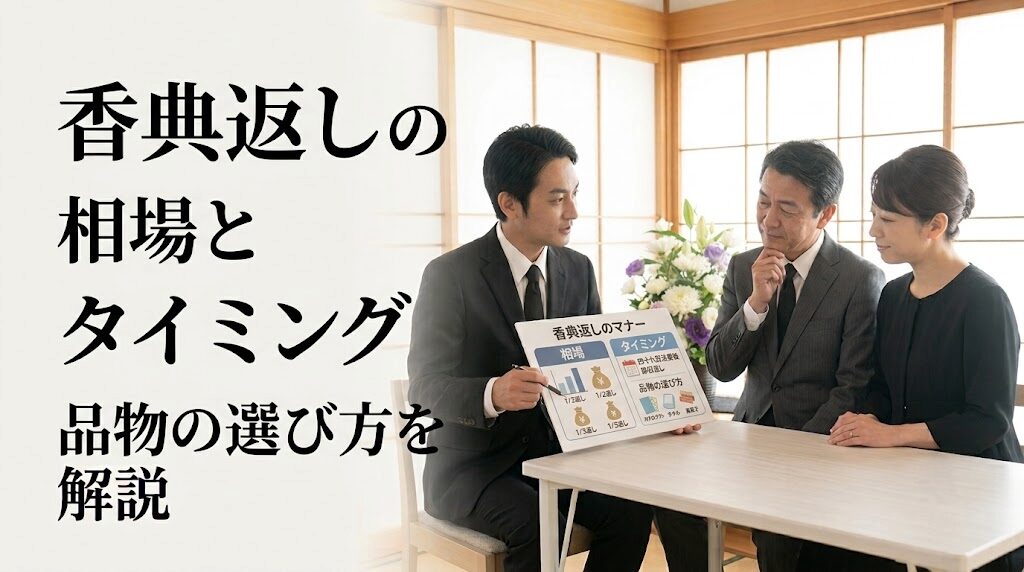 香典返しの相場とタイミング・品物の選び方