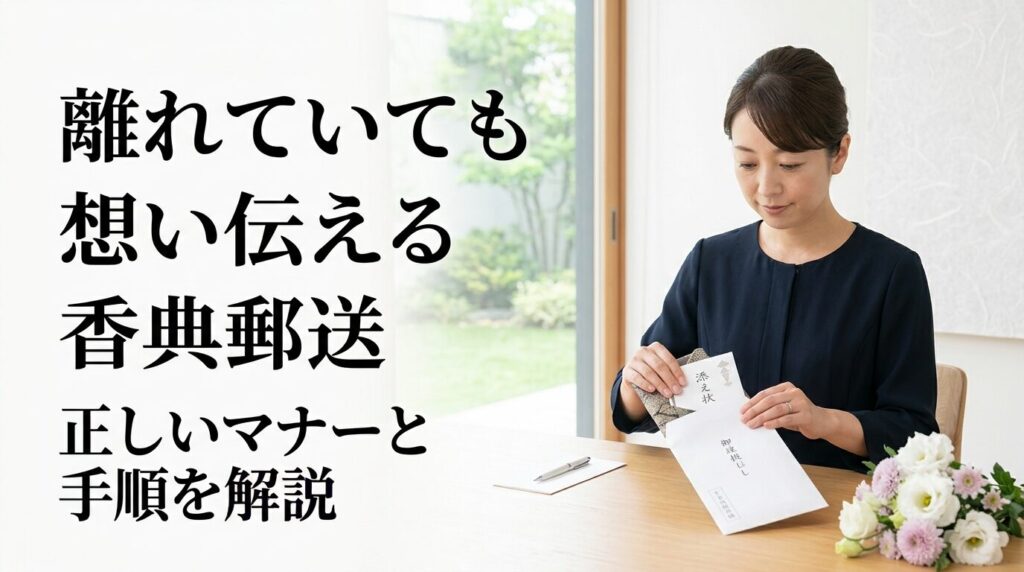 香典を郵送する場合の正しいマナーと手順