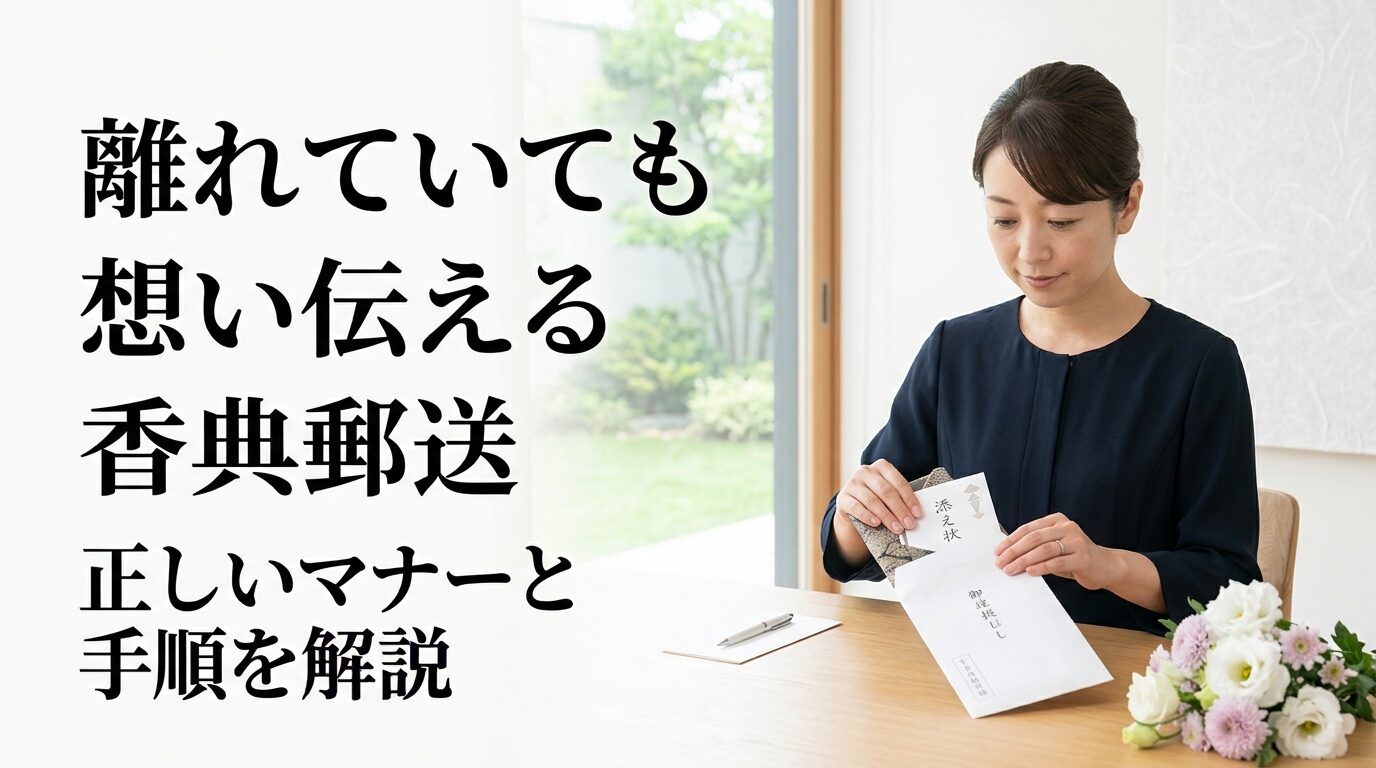 香典を郵送する場合の正しいマナーと手順
