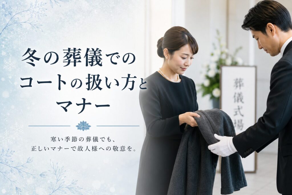 冬の葬儀でのコートの扱い方とマナー