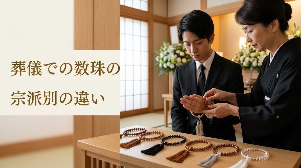 葬儀での数珠の使い方と宗派別の違い