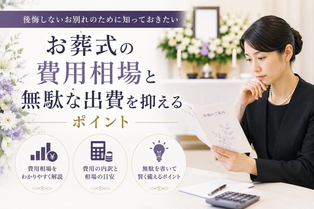 お葬式の費用相場と無駄な出費を抑えるポイント