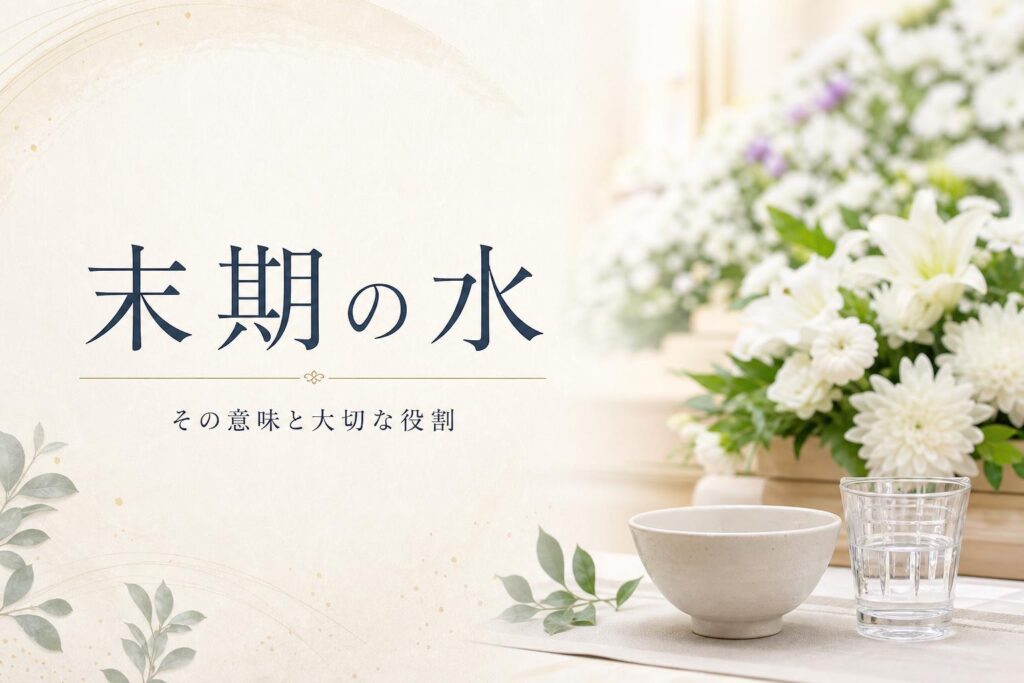 末期の水(まつごのみず)