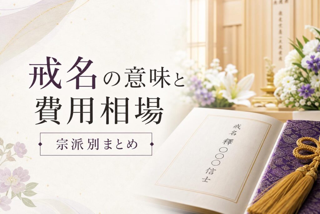 戒名の意味と費用相場【宗派別まとめ】