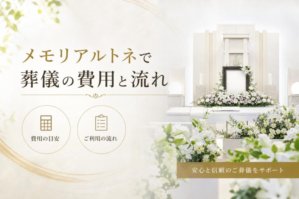 メモリアルトネで葬儀を行う際の費用と流れ