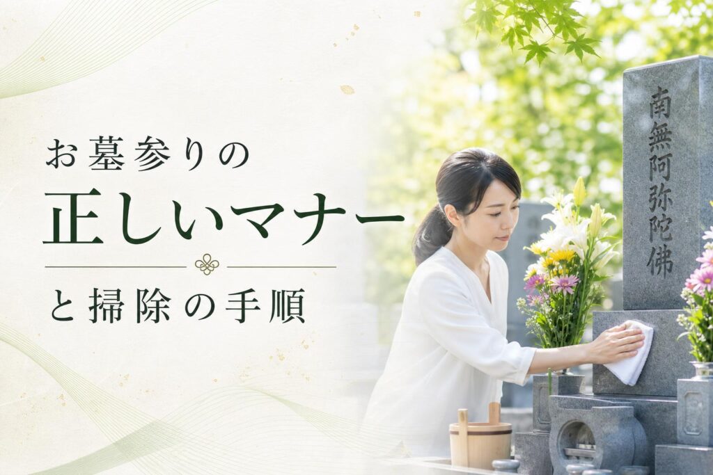 お墓参りの正しいマナーと掃除の手順