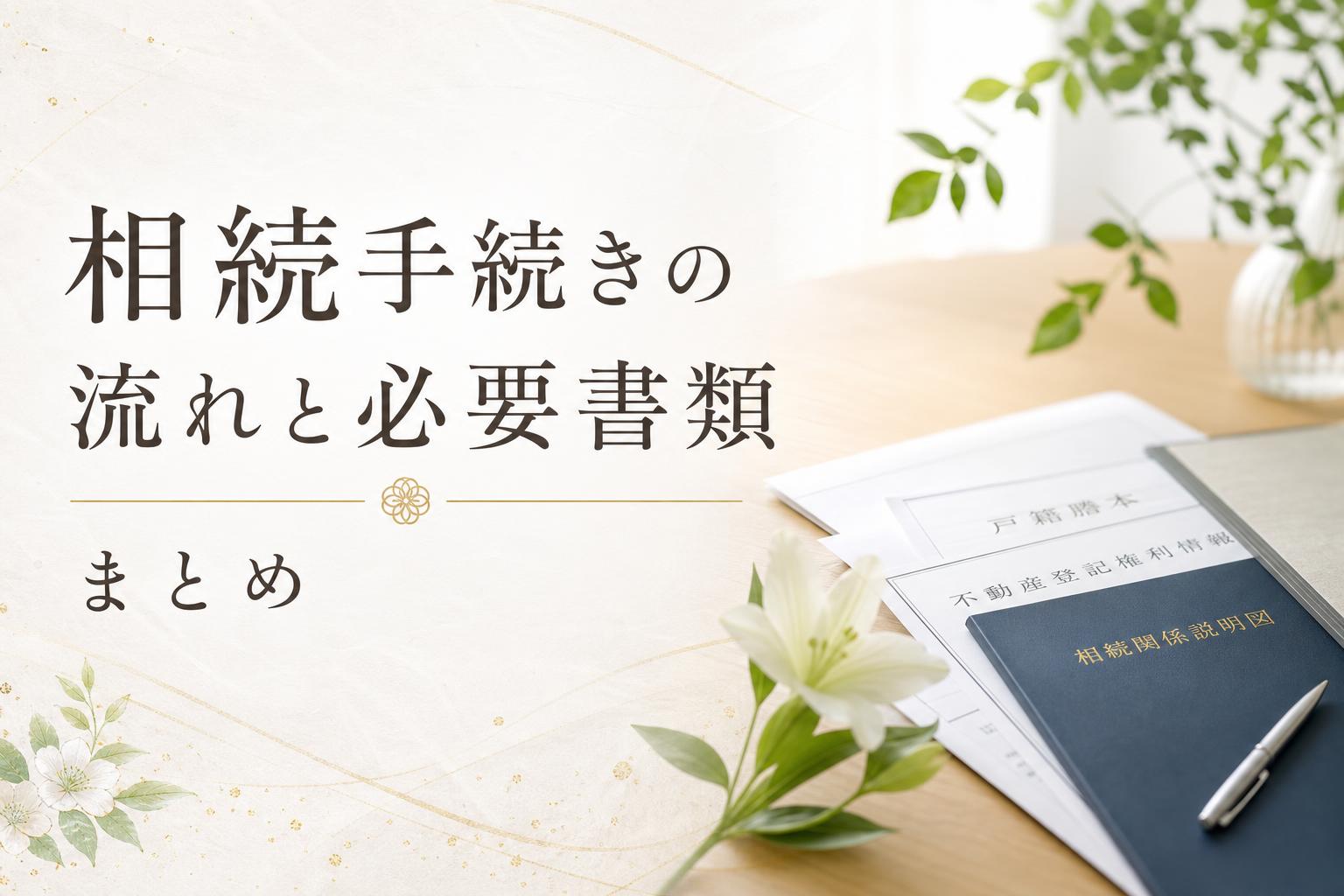 相続手続きの流れと必要書類まとめ