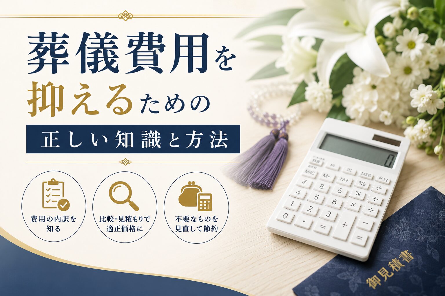 葬儀費用を抑えるための正しい知識と方法
