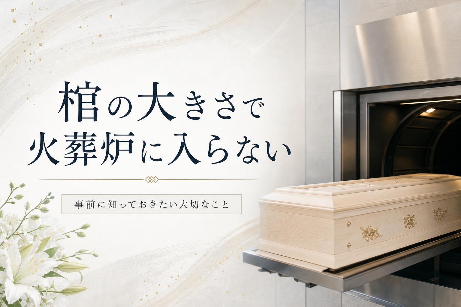 棺の大きさで火葬炉に入らないことがある