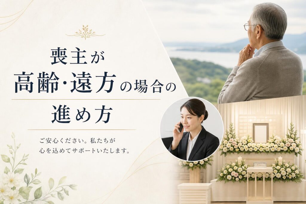 喪主が高齢・遠方の場合の進め方
