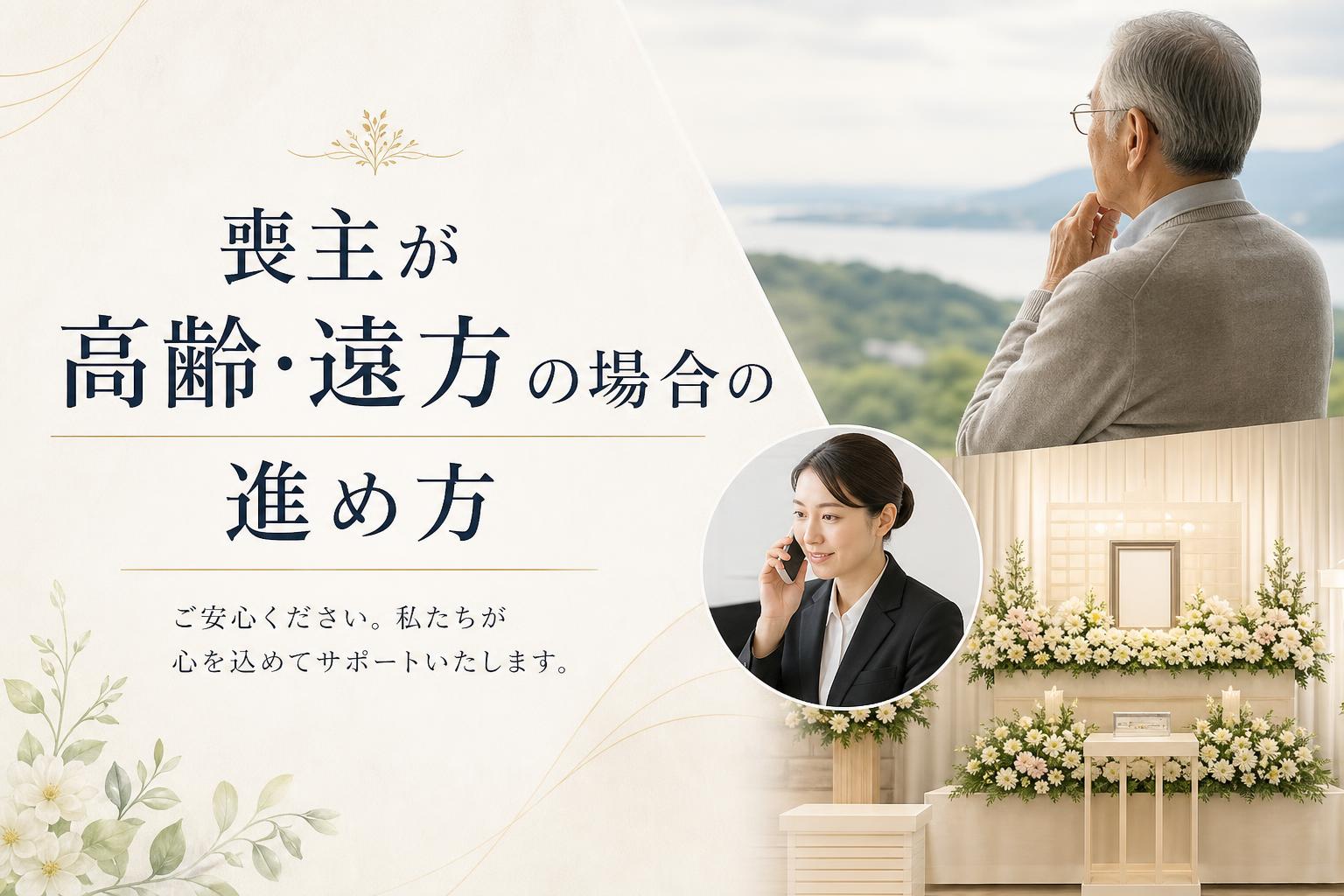喪主が高齢・遠方の場合の進め方