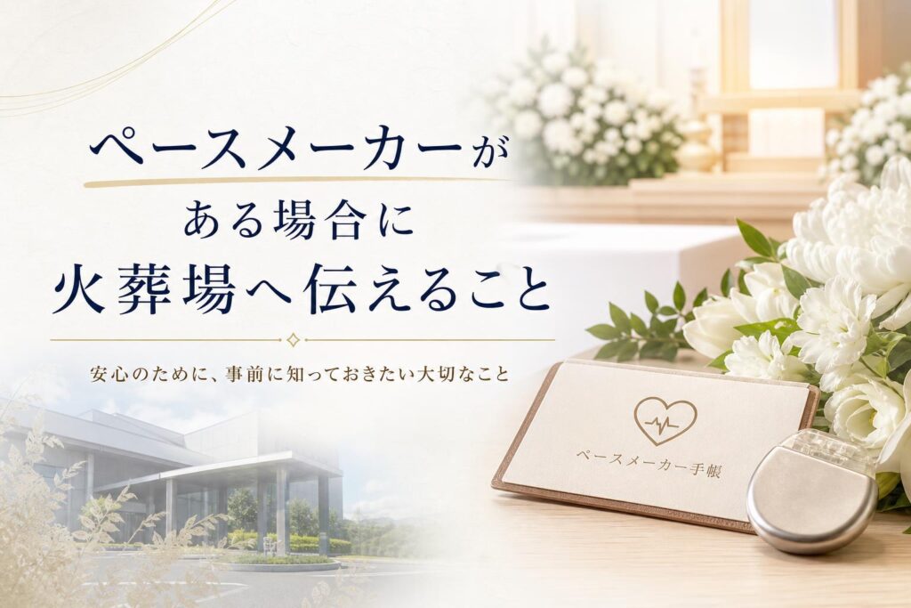 ペースメーカーがある場合に火葬場へ伝えること