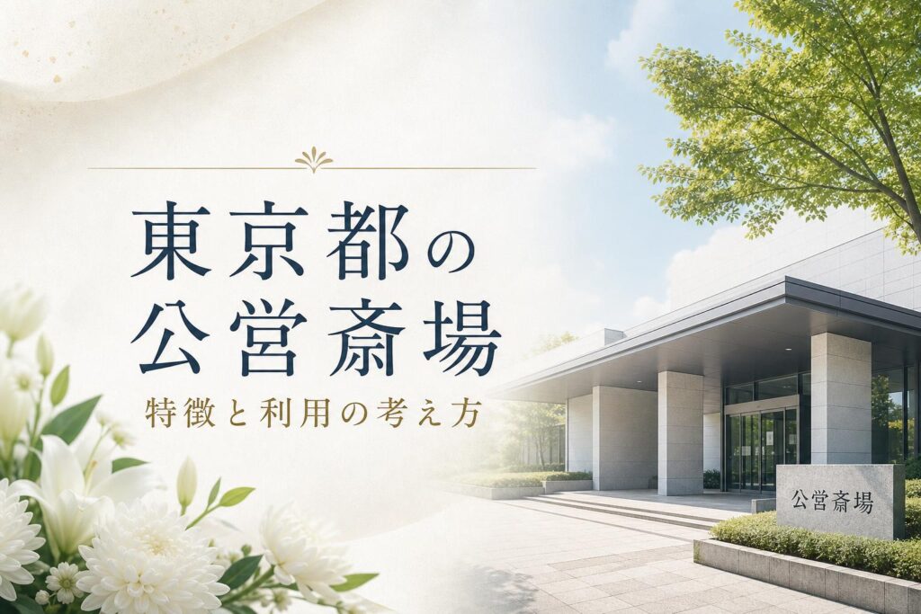 東京都の公営斎場|特徴と利用の考え方