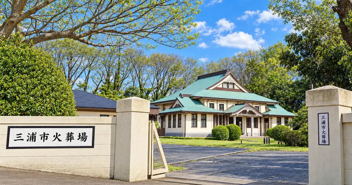 三浦市火葬場の外観
