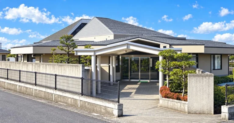 新座市営墓園斎場の外観