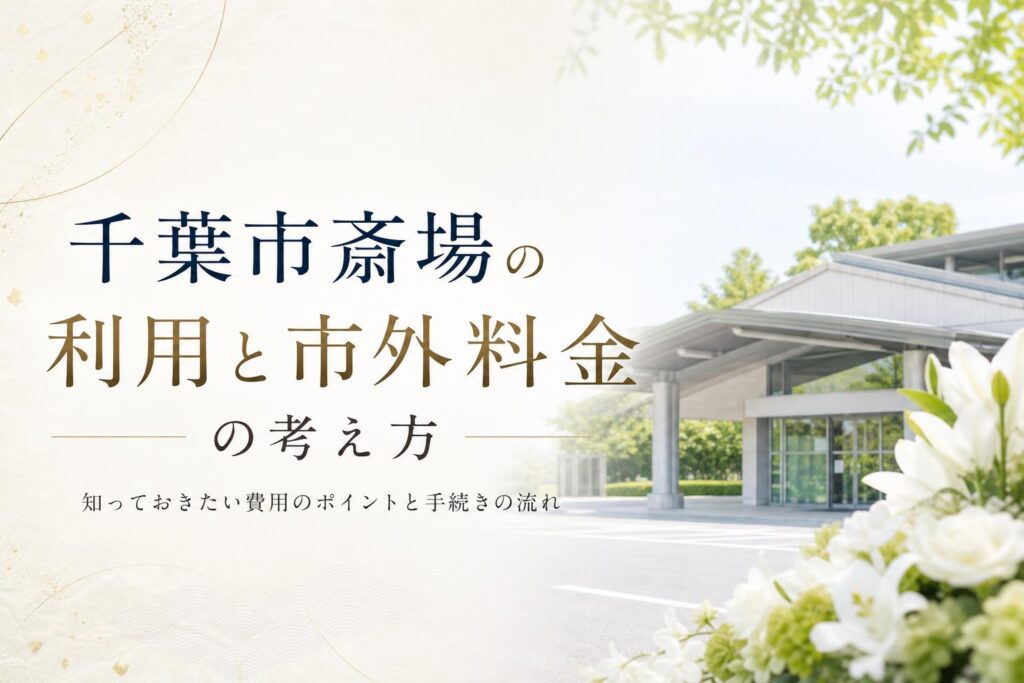 千葉市斎場の利用と市外料金の考え方
