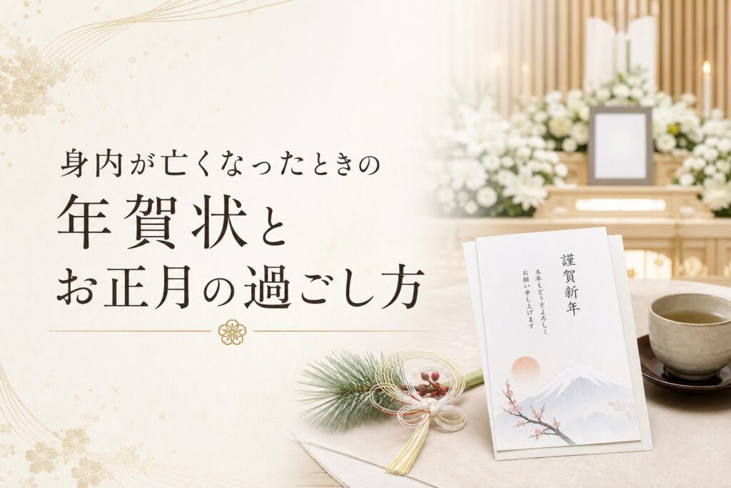 年末に身内が亡くなったときの年賀状とお正月の過ごし方