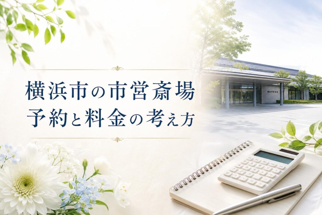 横浜市の市営斎場|予約と料金の考え方
